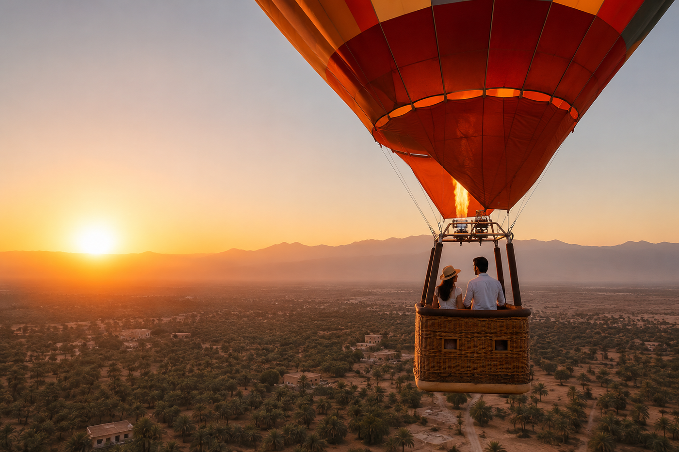 Above Marrakech ...A Dawn Balloon Flight, Privately Arranged